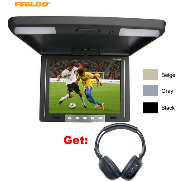 feeldo dc12v 10.4 inch roof mounted tft lcd monitor 10.4" flip down car monitor built-in ir transmitter + wireless ir headphones
feeldo dc12v 10.4 inch roof mounted tft lcd monitor 10.4" flip down car monitor built-in ir transmitter + wireless ir headphones