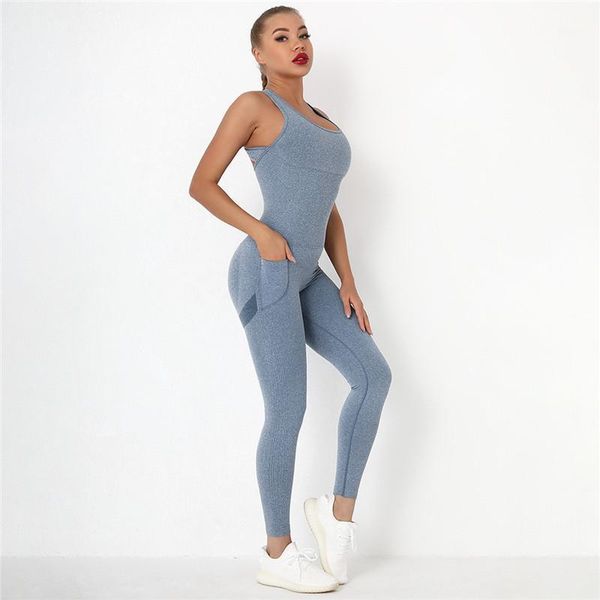 yoga outfit bodysuit set fitness women sport suit jumpsuit tracksuit backless gym running sportswear leggings with pockets
yoga outfit bodysuit set fitness women sport suit jumpsuit tracksuit backless gym running sportswear leggings with pockets