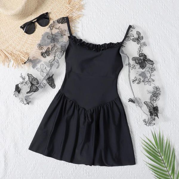 2021 women black one piece swimwear lace bathing suit long sleeve beachwear summer swimsuit swim beach dress swimming suits
2021 women black one piece swimwear lace bathing suit long sleeve beachwear summer swimsuit swim beach dress swimming suits