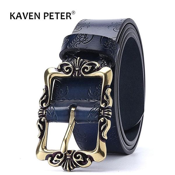 belts for women vintage floral real leather lady belt luxury designr genuine strap female jeans, Black;brown 
belts for women vintage floral real leather lady belt luxury designr genuine strap female jeans, Black;brown