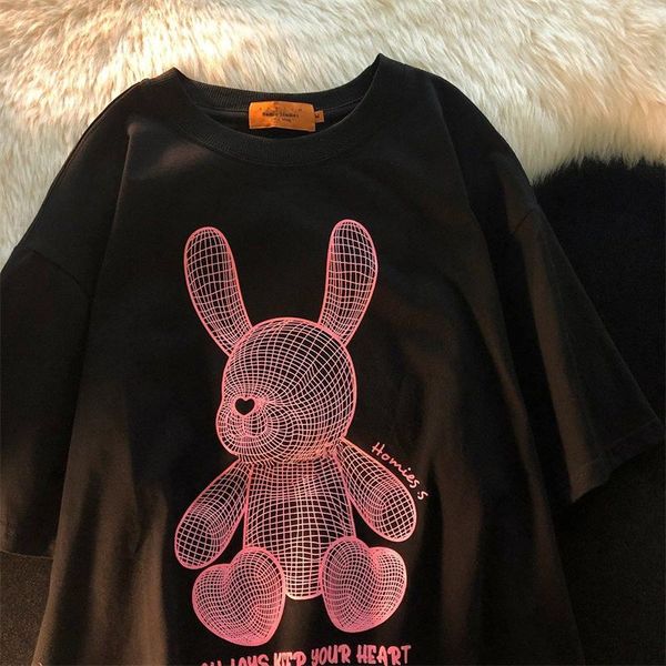 women's t-shirt cotton harajuku casual 3d line stereo heart-shaped short-sleeved female student retro hong kong style loose oversized, White
women's t-shirt cotton harajuku casual 3d line stereo heart-shaped short-sleeved female student retro hong kong style loose oversized, White