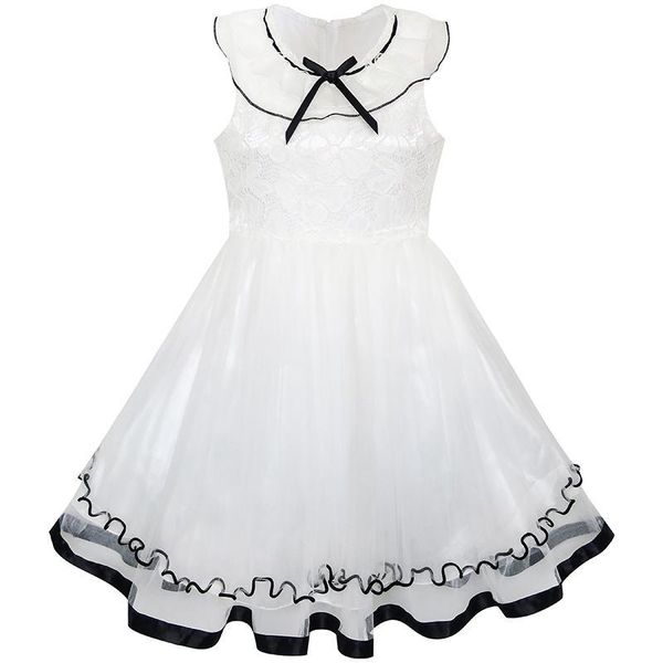 girl's dresses flower girl dress white ruffle collar lace first communion pageant 2021 summer princess wedding party clothes size 5-10, Red;yellow
girl's dresses flower girl dress white ruffle collar lace first communion pageant 2021 summer princess wedding party clothes size 5-10, Red;yellow
