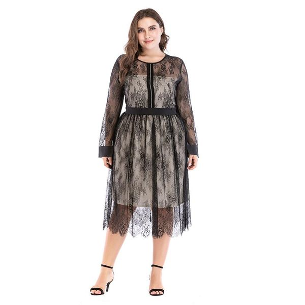 casual dresses plus size for women 4xl 5xl 2021 o-neck diamonds summer lace long sleeve, Black;gray
casual dresses plus size for women 4xl 5xl 2021 o-neck diamonds summer lace long sleeve, Black;gray