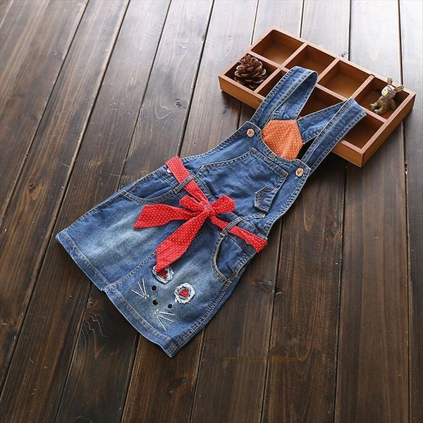 arrival baby girls denim sundress girl dress character with belt suspender kids sashes, Red;yellow
arrival baby girls denim sundress girl dress character with belt suspender kids sashes, Red;yellow