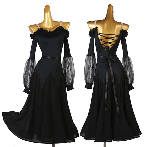 stage wear off-shoulder ballroom dance dress customized girls women professional competition clothes rumba samba performance ys2213, Black;red
stage wear off-shoulder ballroom dance dress customized girls women professional competition clothes rumba samba performance ys2213, Black;red