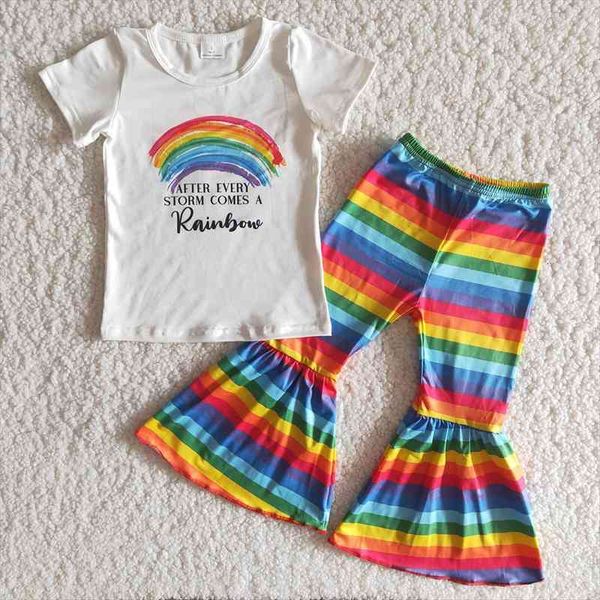 toddler girl summer clothes white shirt match bell pants 2pieces set kids short sleeve rainbow outfit
toddler girl summer clothes white shirt match bell pants 2pieces set kids short sleeve rainbow outfit