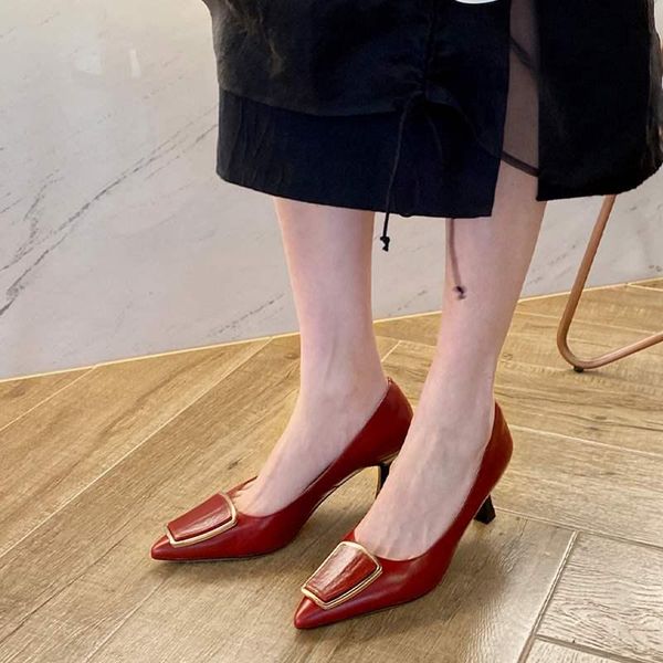 dress shoes comfortable cow leather shallow pointed toe summer high heels elegant party brand office lady women pumps l10, Black
dress shoes comfortable cow leather shallow pointed toe summer high heels elegant party brand office lady women pumps l10, Black