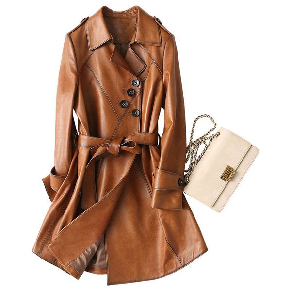 women's leather & faux genuine sheepskin suede coat autumn women slim outerwear suit garment lf2108, Black
women's leather & faux genuine sheepskin suede coat autumn women slim outerwear suit garment lf2108, Black
