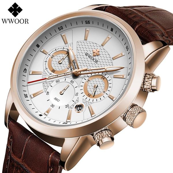 wristwatches wwoor casual sport men's watch fashion leather clock for male luminous chronograph quartz watches reloj hombre, Slivery;brown
wristwatches wwoor casual sport men's watch fashion leather clock for male luminous chronograph quartz watches reloj hombre, Slivery;brown