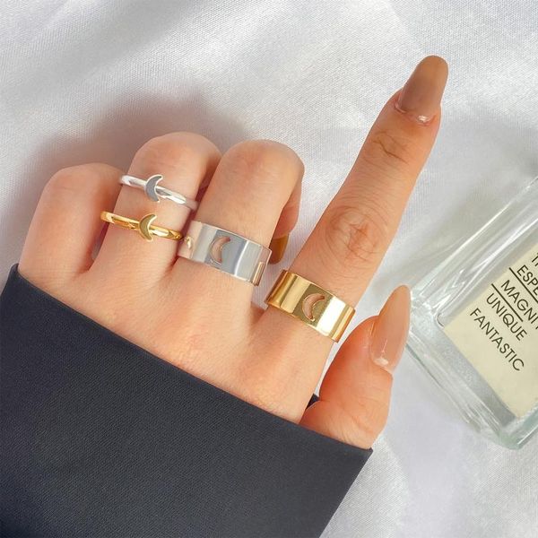 wedding rings simple geometry star moon couples ring sets for women men romantic heart adjustable female lover girlfriend jewelry gift, Slivery;golden
wedding rings simple geometry star moon couples ring sets for women men romantic heart adjustable female lover girlfriend jewelry gift, Slivery;golden