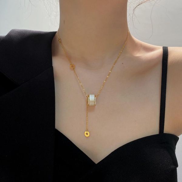 chains 316l stainless steel micro-inlaid zircon roman opal titanium adjustable necklace no fade, Silver
chains 316l stainless steel micro-inlaid zircon roman opal titanium adjustable necklace no fade, Silver
