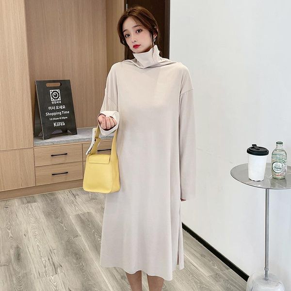 casual dresses autumn and winter turtleneck pullover mid-length2021 lazy wind solid color women's dralon knitwear bottoming dress, Black;gray
casual dresses autumn and winter turtleneck pullover mid-length2021 lazy wind solid color women's dralon knitwear bottoming dress, Black;gray
