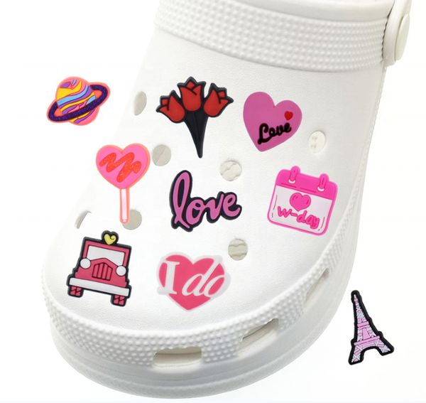sweet romantic valentine day charms pvc croc shoe buckles wristband buckles for wholesale creativity diy decoration accessories, White;pink
sweet romantic valentine day charms pvc croc shoe buckles wristband buckles for wholesale creativity diy decoration accessories, White;pink