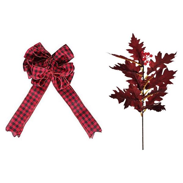 5pcs artificial plant red leaves christmas leaves red fruit flower with christmas tree decoration bow gift bow
5pcs artificial plant red leaves christmas leaves red fruit flower with christmas tree decoration bow gift bow