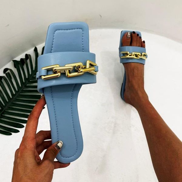 slippers 2021summer style european and american metal chain square toe type outer wear flat sandals single women shoes, Black
slippers 2021summer style european and american metal chain square toe type outer wear flat sandals single women shoes, Black