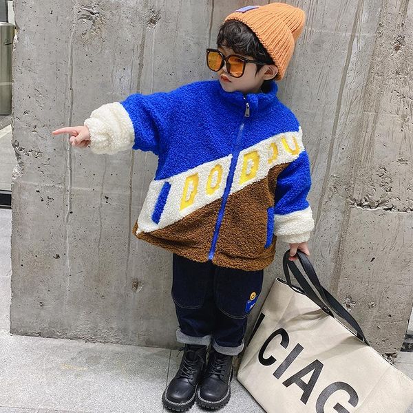 jackets boys baby's kids fleece coats outwear 2021 loose thicken warm plus velvet winter autumn overcoat children's clothing, Blue;gray
jackets boys baby's kids fleece coats outwear 2021 loose thicken warm plus velvet winter autumn overcoat children's clothing, Blue;gray