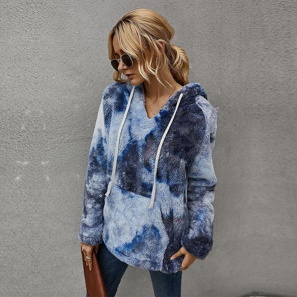 2021 teddy cashmere tie-dye clothing front pocket hooded pullover winter warm fleece hoodies for women new 902h, Black
2021 teddy cashmere tie-dye clothing front pocket hooded pullover winter warm fleece hoodies for women new 902h, Black