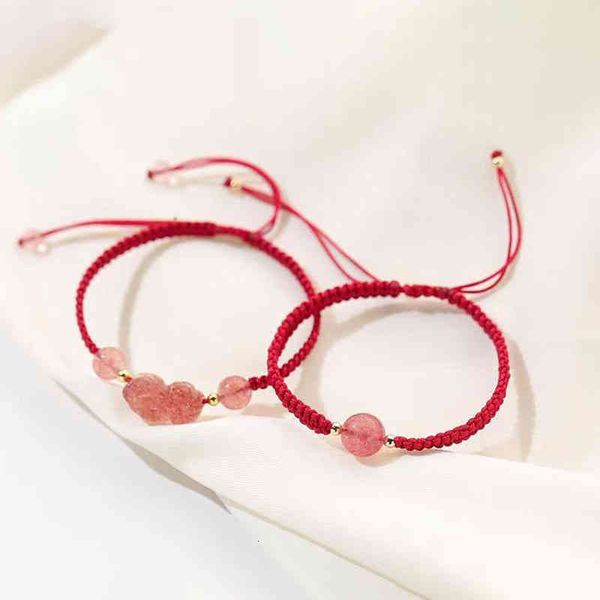 bracelets charm antique benmingnian red rope woven strawberry crystal female ins hanfu accessories light luxury niche trend, Golden;silver
bracelets charm antique benmingnian red rope woven strawberry crystal female ins hanfu accessories light luxury niche trend, Golden;silver