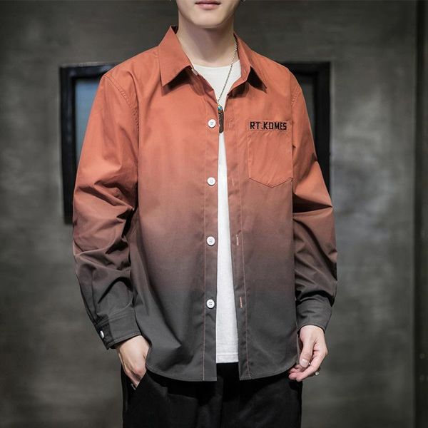 men's casual shirts tide brand long-sleeved shirt autumn loose trend simple handsome lapel jacket, White;black
men's casual shirts tide brand long-sleeved shirt autumn loose trend simple handsome lapel jacket, White;black