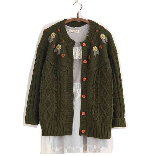 women's sweaters mori girl embroidered floral autumn winter knitted cardigan uuky, White;black
women's sweaters mori girl embroidered floral autumn winter knitted cardigan uuky, White;black
