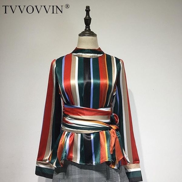 autumn korean chic full sleeve stand neck multicolor stripe satin shirt pullover belt sashes blouse women's female a089, White
autumn korean chic full sleeve stand neck multicolor stripe satin shirt pullover belt sashes blouse women's female a089, White