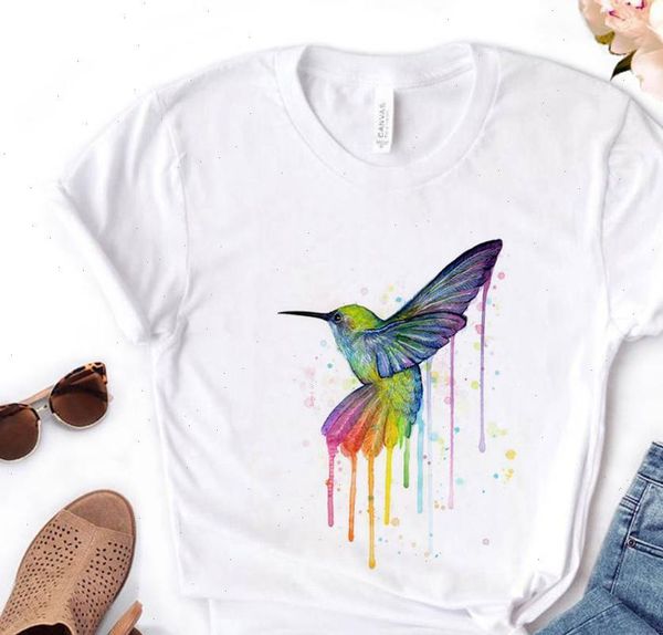 women t shirt rainbow bird print tshirt women short sleeve o neck loose t shirt ladies causal tee clothes, White
women t shirt rainbow bird print tshirt women short sleeve o neck loose t shirt ladies causal tee clothes, White