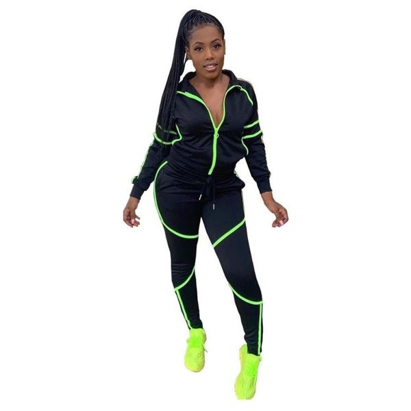 gym clothing casual stitching tracksuit women 2 pcs set knitted pullover sweaters deep v-neck long sleeve sweatshirt+pants women's set, White;black
gym clothing casual stitching tracksuit women 2 pcs set knitted pullover sweaters deep v-neck long sleeve sweatshirt+pants women's set, White;black