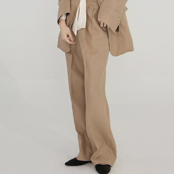 women's pants & capris 2021 spring wide leg women elastic high waist palazzo streetwear elegant office ladies trousers, Black;white
women's pants & capris 2021 spring wide leg women elastic high waist palazzo streetwear elegant office ladies trousers, Black;white