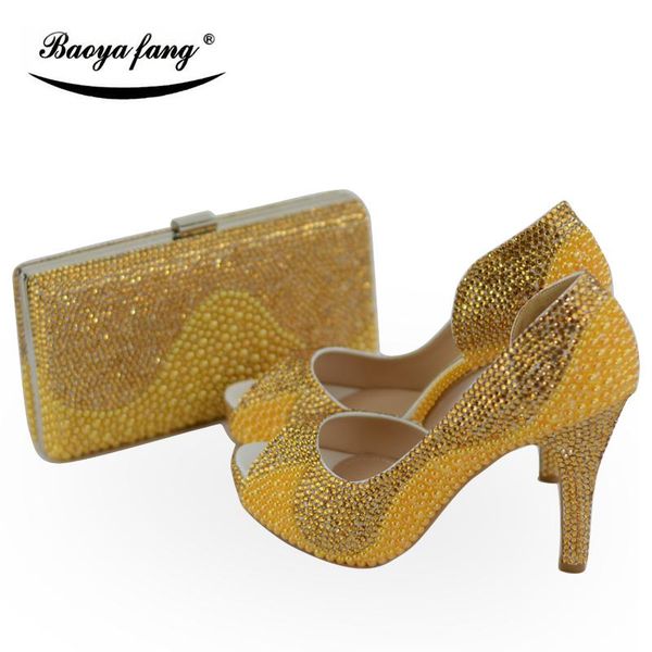 woman wedding shoes with matching bags golden pearl and crystal handmade shoes and purse sets peep toe open side fish toe pumps, Black
woman wedding shoes with matching bags golden pearl and crystal handmade shoes and purse sets peep toe open side fish toe pumps, Black