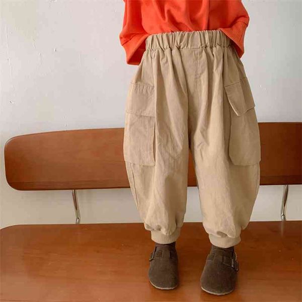 autumn children solid color loose cargo pants boys and girls cotton ankle-tied trousers 210708, Blue
autumn children solid color loose cargo pants boys and girls cotton ankle-tied trousers 210708, Blue