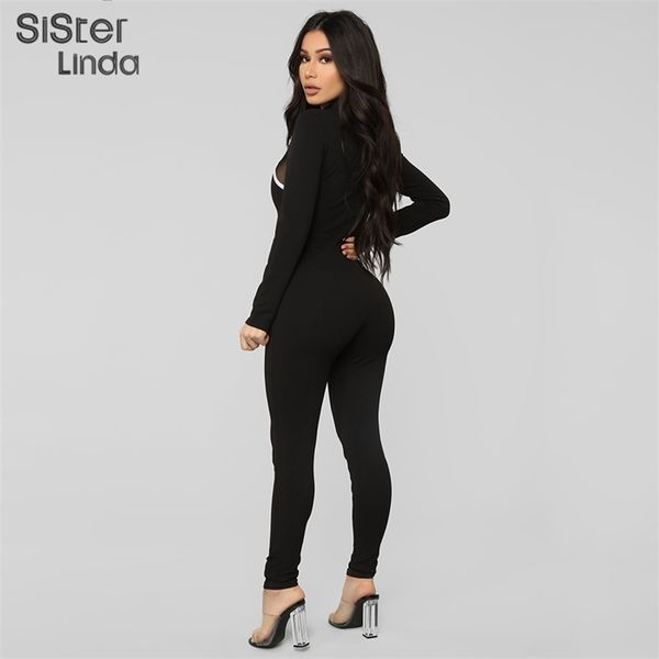 sisterlinda fashion patchwork mesh skinny jumpsuit women full sleeve turtleneck zipper rompers women jumpsuit mujer 2021bodysuit, Black;white
sisterlinda fashion patchwork mesh skinny jumpsuit women full sleeve turtleneck zipper rompers women jumpsuit mujer 2021bodysuit, Black;white