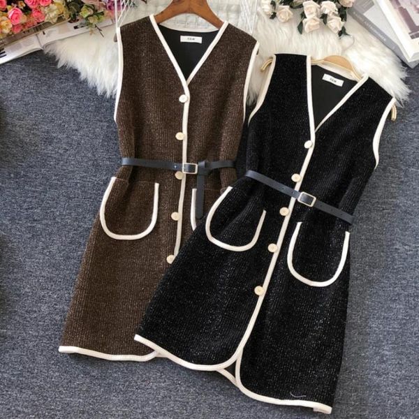 women's vests women vest for autumn winter fashion stitching v-neck slim waistcoat, Black;white
women's vests women vest for autumn winter fashion stitching v-neck slim waistcoat, Black;white