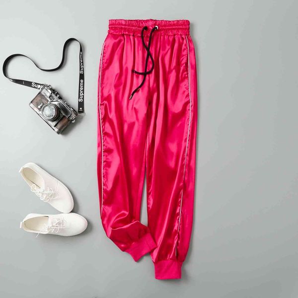 luxury design early autumn elastic waist embroidery bee simple fashion silk satin color leisure pants, White;black
luxury design early autumn elastic waist embroidery bee simple fashion silk satin color leisure pants, White;black