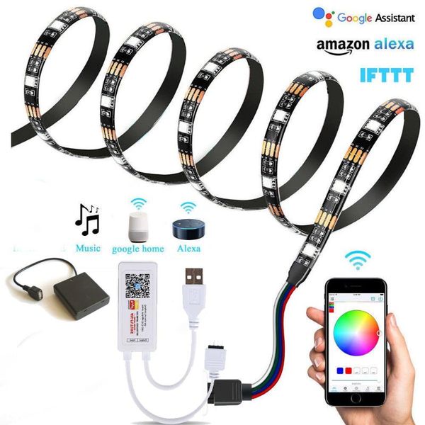 led strip light rgb smd tuya wifi flexible ribbon tape usb 4 battery led stripe lamp wi fi phone tv backlight 5v 1-5m
led strip light rgb smd tuya wifi flexible ribbon tape usb 4 battery led stripe lamp wi fi phone tv backlight 5v 1-5m