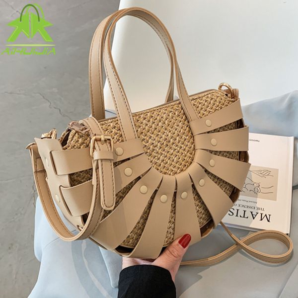 straw + leather hand-woven ladies handbags 2021 summer new rattan bag bohemia beach fashion semicircle shoulder messenger bag
straw + leather hand-woven ladies handbags 2021 summer new rattan bag bohemia beach fashion semicircle shoulder messenger bag