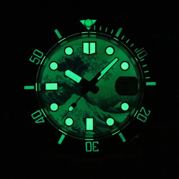 wristwatches super full luminous mechanical automatic sub watch japan kanagawa nh35 wave surfing dial date sapphire glass ceramic bezel 1960, Slivery;brown
wristwatches super full luminous mechanical automatic sub watch japan kanagawa nh35 wave surfing dial date sapphire glass ceramic bezel 1960, Slivery;brown