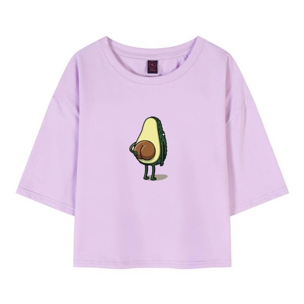 women's t-shirt crop purple t shirts short tshirts women cotton cute cartoon avocado o-neck summer harajuku ladies, White
women's t-shirt crop purple t shirts short tshirts women cotton cute cartoon avocado o-neck summer harajuku ladies, White