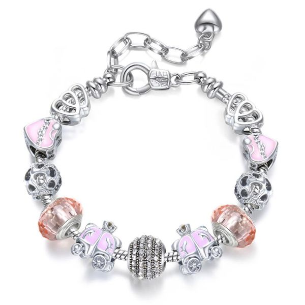 charm bracelets 925 making silver drop oilcharm beads for women european & bangles femme bridal wedding fine jewelry, Golden;silver
charm bracelets 925 making silver drop oilcharm beads for women european & bangles femme bridal wedding fine jewelry, Golden;silver