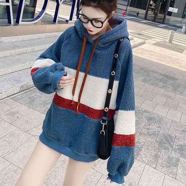 women's hoodies & sweatshirts korean women harajuku casual loose long sleeve hooded 2021 autumn vintage patchwork female elegant pullov, Black
women's hoodies & sweatshirts korean women harajuku casual loose long sleeve hooded 2021 autumn vintage patchwork female elegant pullov, Black