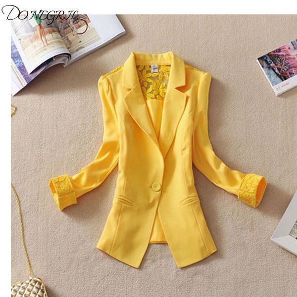women's jackets suit female 2021 spring and summer slim lace stitching women jacket career plus size, Black;brown
women's jackets suit female 2021 spring and summer slim lace stitching women jacket career plus size, Black;brown