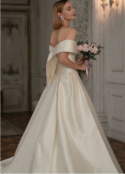 elegant off new the shoulder long wedding 2021 satin vestido de noiva fashion princess bridal gowns mariage custom made 964t, White
elegant off new the shoulder long wedding 2021 satin vestido de noiva fashion princess bridal gowns mariage custom made 964t, White