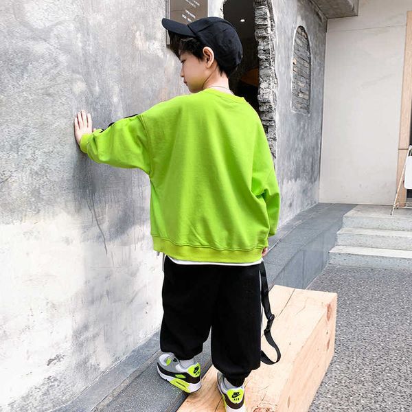 spring autumn boys sweatshirts kids long sleeve pullover t shirt outerwear teenager children clothes cotton g0917, Black 
spring autumn boys sweatshirts kids long sleeve pullover t shirt outerwear teenager children clothes cotton g0917, Black