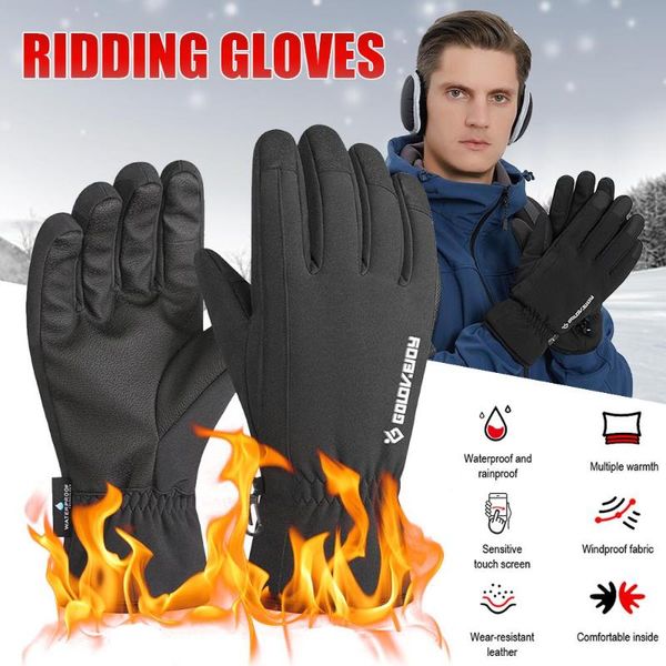 cycling gloves waterproof ski warm riding glove durable non slip skiing mobile phone winter motorcycle touch screen, Black
cycling gloves waterproof ski warm riding glove durable non slip skiing mobile phone winter motorcycle touch screen, Black