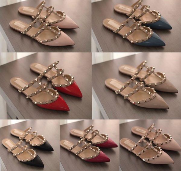 popular rock studs sandals slippers rivets pointed toe women flats luxurious brands comfort outdoor slipper loafers walking eu35-43, Black
popular rock studs sandals slippers rivets pointed toe women flats luxurious brands comfort outdoor slipper loafers walking eu35-43, Black