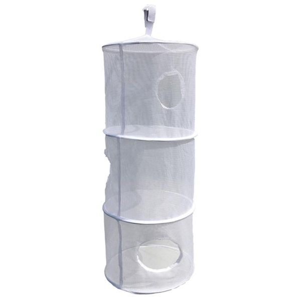 bathroom shelves three-layer hanging zippered drying net dryer mesh rack(white) 
bathroom shelves three-layer hanging zippered drying net dryer mesh rack(white)