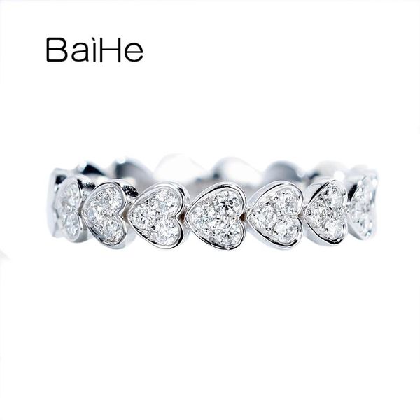cluster rings baihe solid 14k white gold 0.26ct/0.10ct h/si round cut natural diamond fine jewelry engagement weddding gift heart ring women, Golden;silver
cluster rings baihe solid 14k white gold 0.26ct/0.10ct h/si round cut natural diamond fine jewelry engagement weddding gift heart ring women, Golden;silver