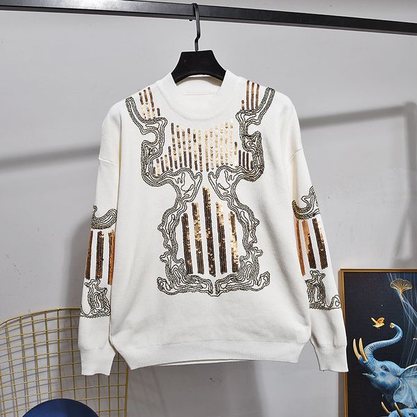 2021 autumn fashion white knitted tracksuit women outfits sequins embroidery sweater pants set female loose sports knitting suit 3j43, Blue
2021 autumn fashion white knitted tracksuit women outfits sequins embroidery sweater pants set female loose sports knitting suit 3j43, Blue