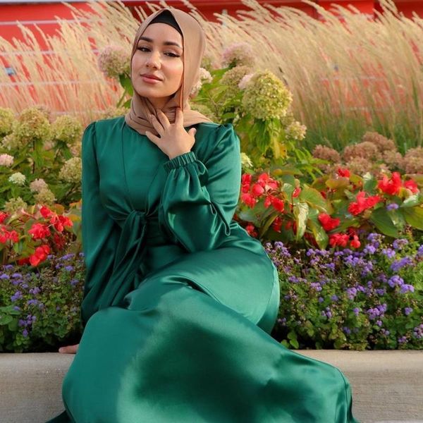 ethnic clothing eid satin abaya dress muslim women solid wrap front long sleeve ruffles maxi hijab dubai turk elegant wear robe kaft, Red
ethnic clothing eid satin abaya dress muslim women solid wrap front long sleeve ruffles maxi hijab dubai turk elegant wear robe kaft, Red