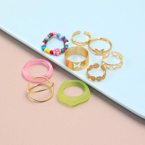 wedding rings 9/piece of fashion bohemian acrylic alloy couple ring set friendship engagement 2021 jewelry, Slivery;golden
wedding rings 9/piece of fashion bohemian acrylic alloy couple ring set friendship engagement 2021 jewelry, Slivery;golden