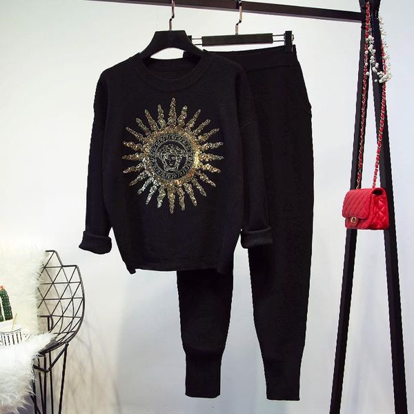 women's tracksuits 2021 arrive sequins national bling long sleeve sweater sequins pants suit, winter 2 pieces suit set, Gray
women's tracksuits 2021 arrive sequins national bling long sleeve sweater sequins pants suit, winter 2 pieces suit set, Gray